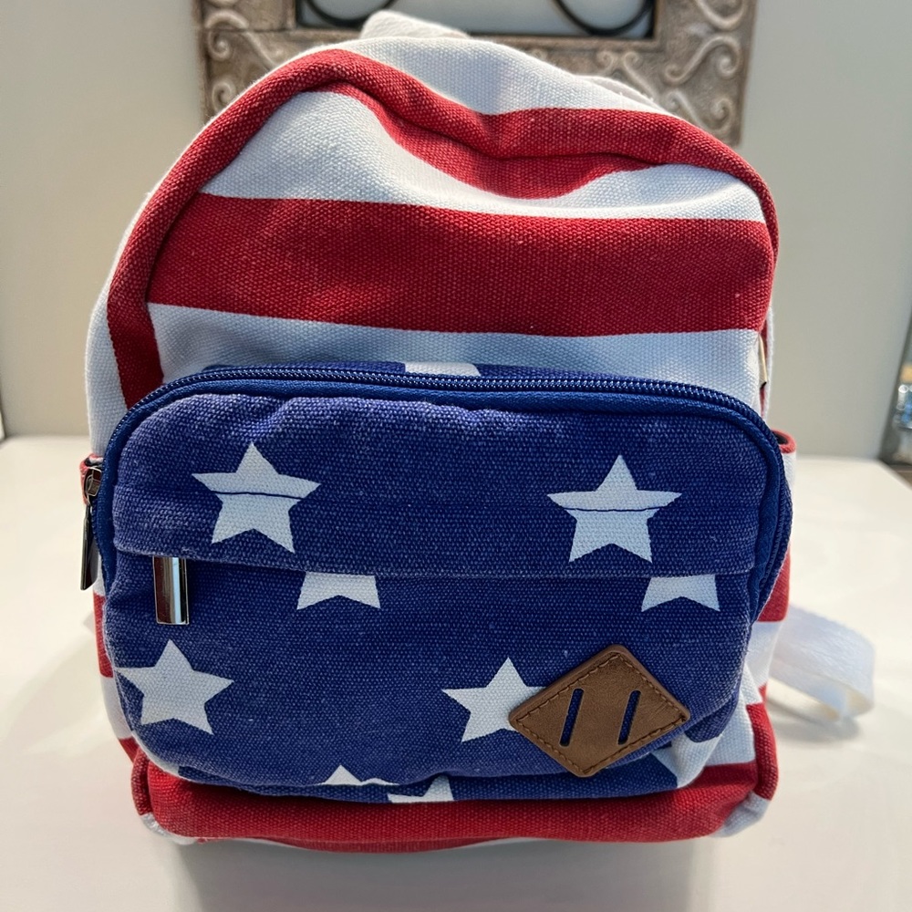 Patriotic mini-backpack, gently used.